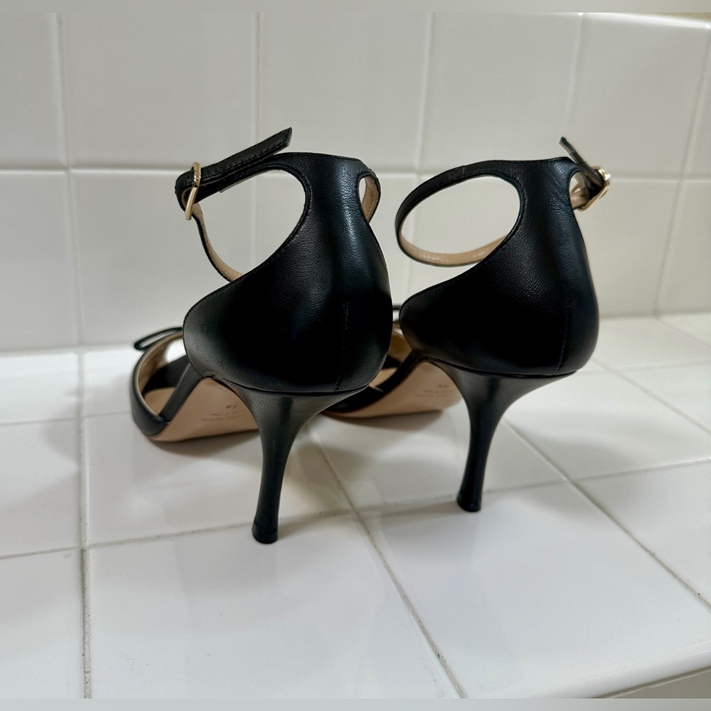 Giuseppe Zanotti Black Open-Toe Ankle Strap Heels - Picture 2 of 7